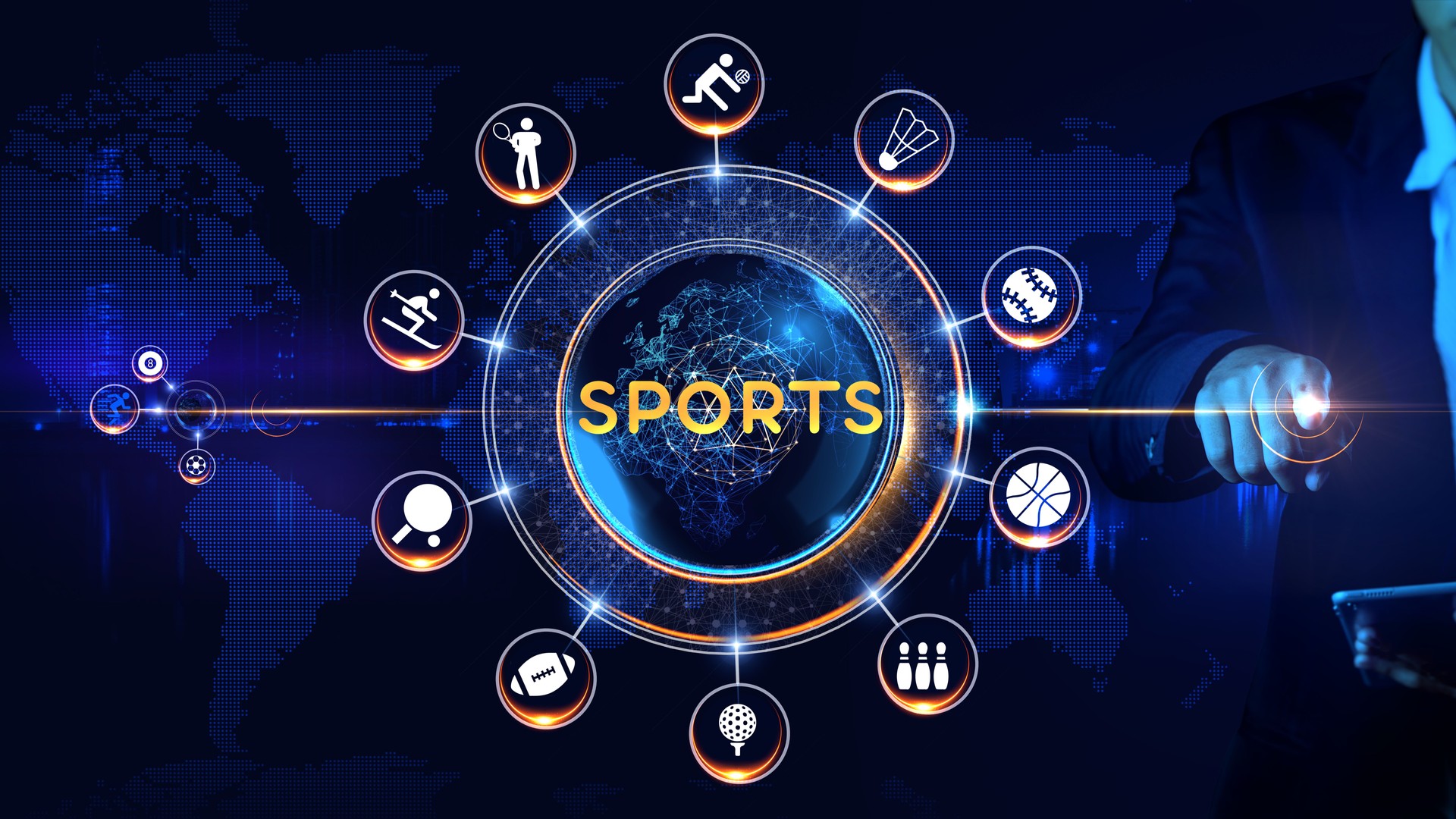 Sports Icon Rotating wheel Concept